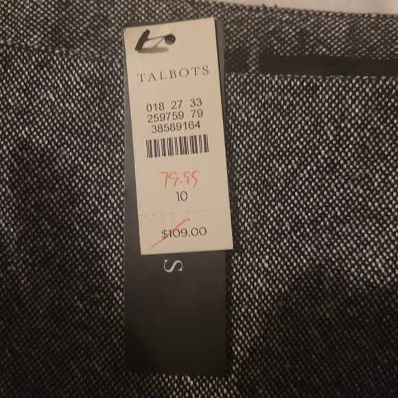 Talbots charcoal skirt sz 10 - Picture 4 of 5